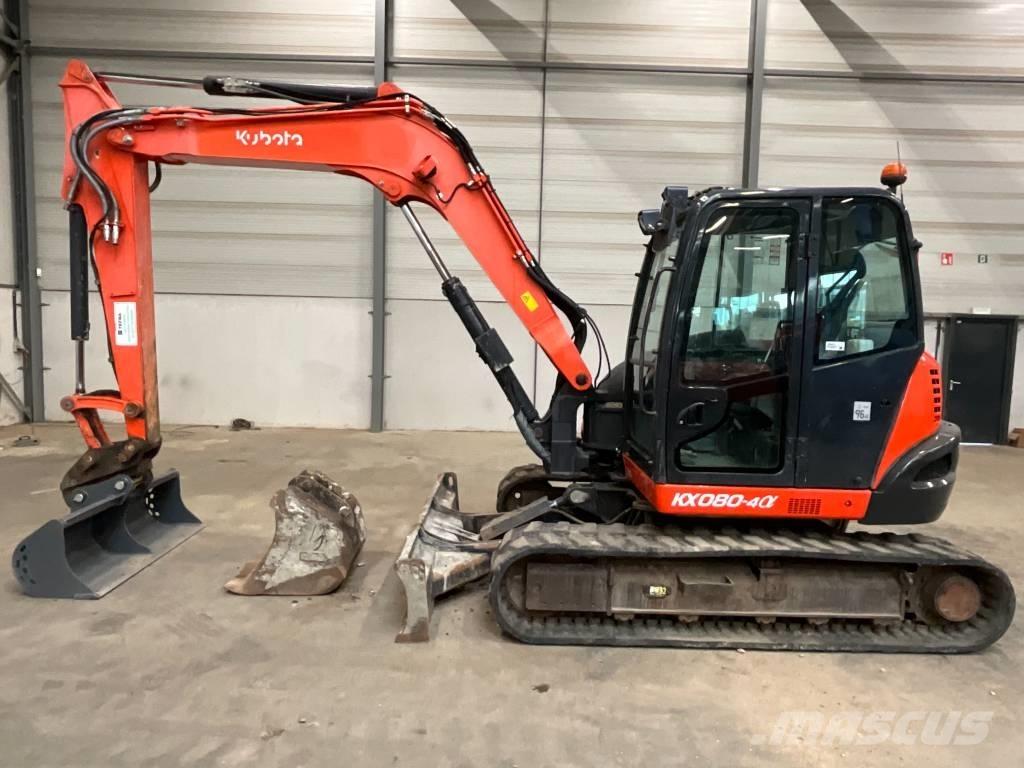 Kubota KX 080-4 A Midi rýpadla 7t - 12t