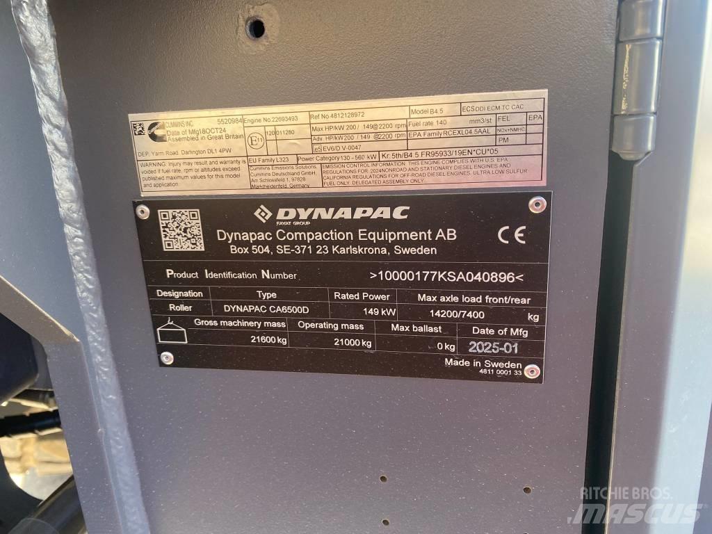 Dynapac CA 6500 D Tahačové válce