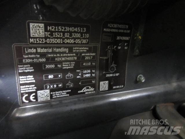 Linde E30H Akumulátorové vozíky
