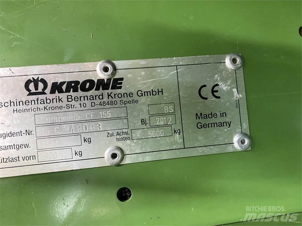 Krone CF 155 XC Lis na válcové balíky