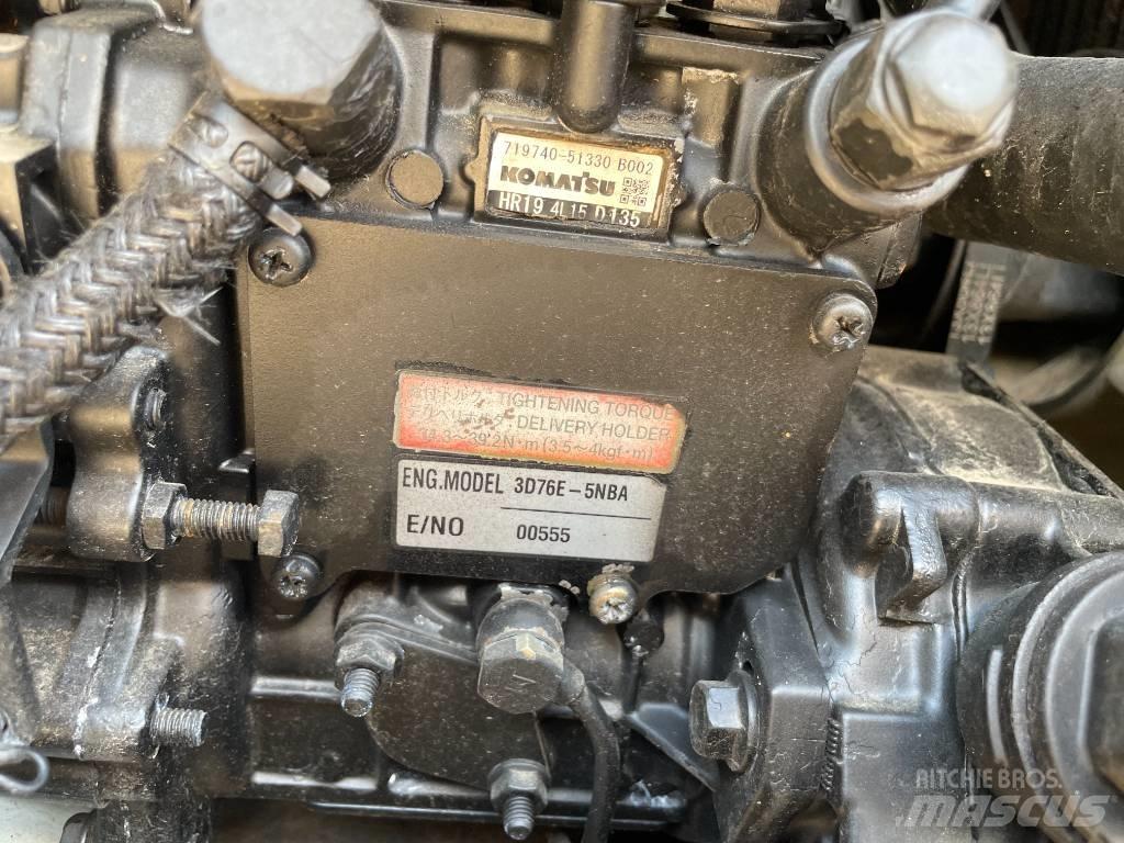 Komatsu PC 20 Pásová rýpadla