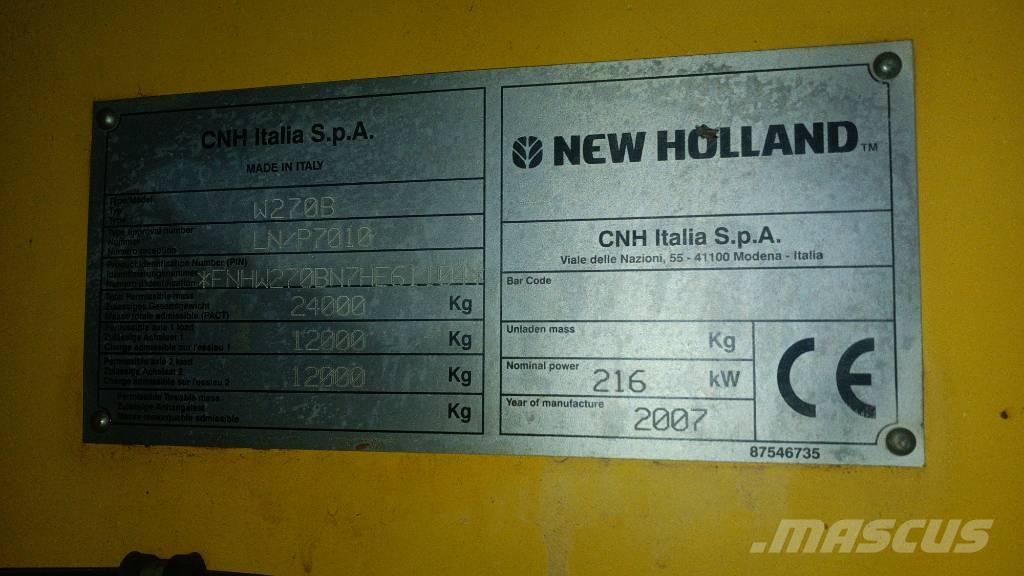 New Holland W 270 B Kolové nakladače