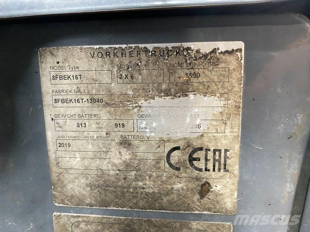 Toyota 8FBEK16T Akumulátorové vozíky