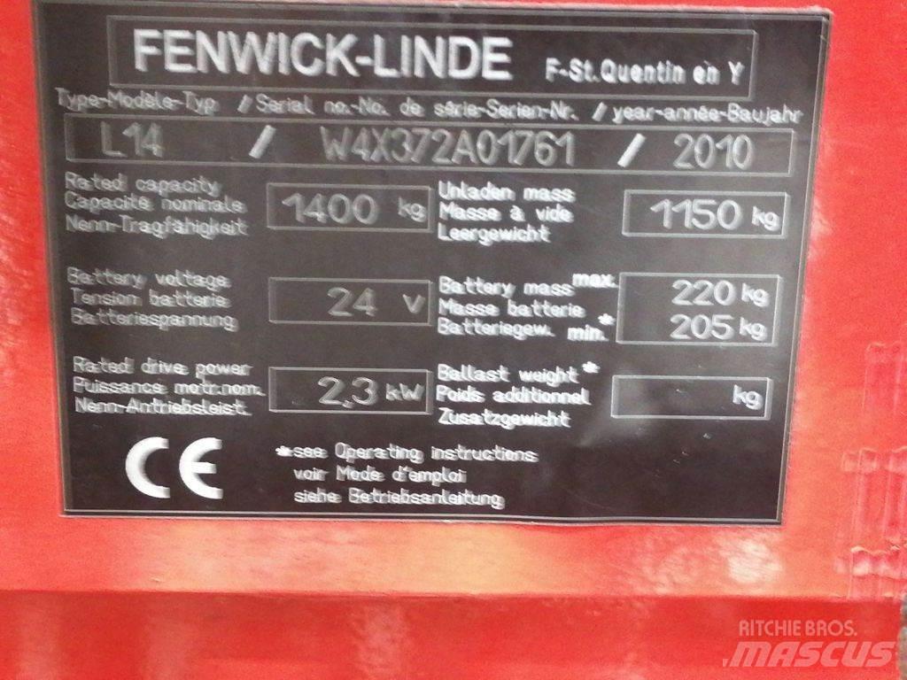 Linde L14 Ručně vedené vysokozdvižné vozíky