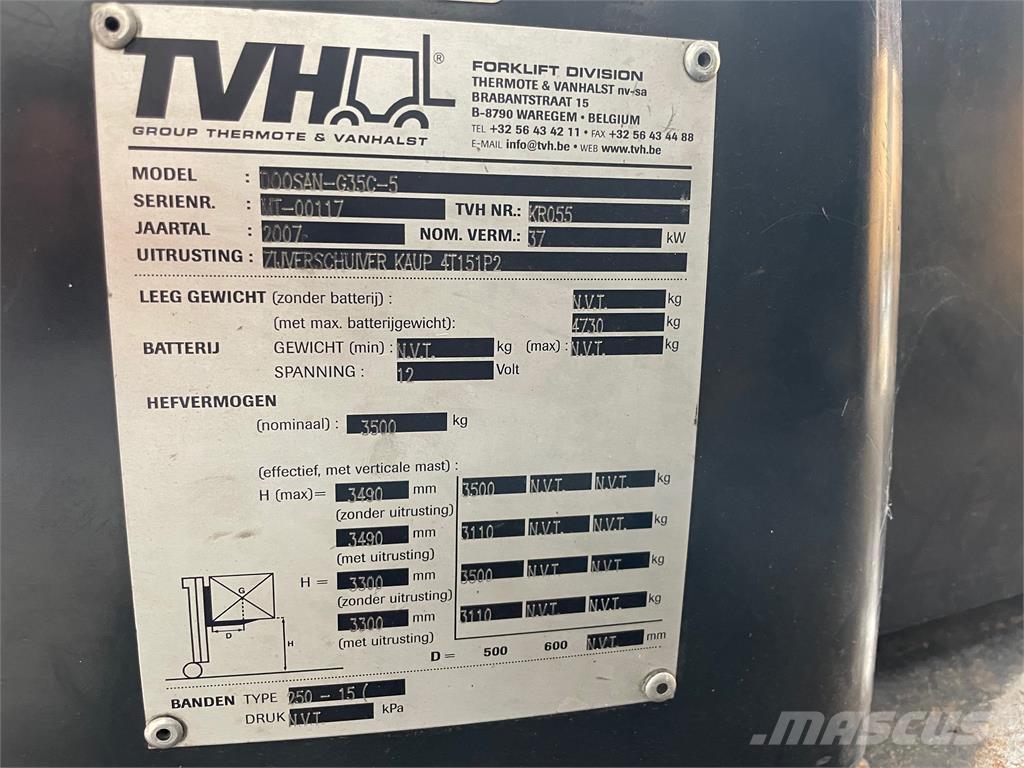 Doosan G35C-5 LPG vozíky