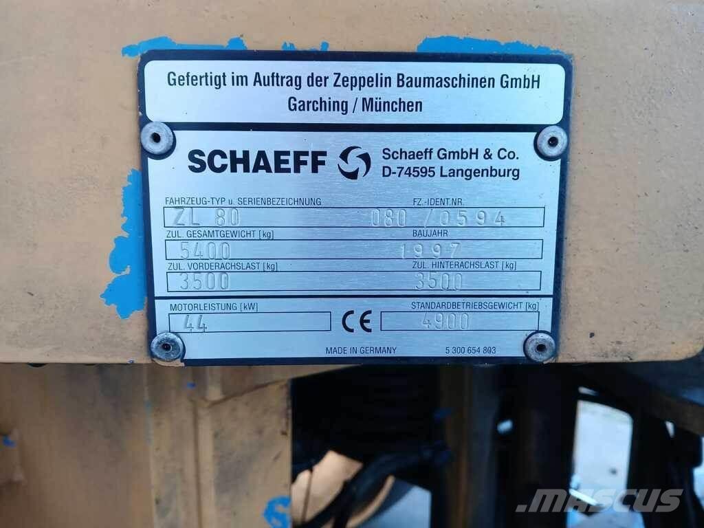 Schaeff ZL 80 Kolové nakladače