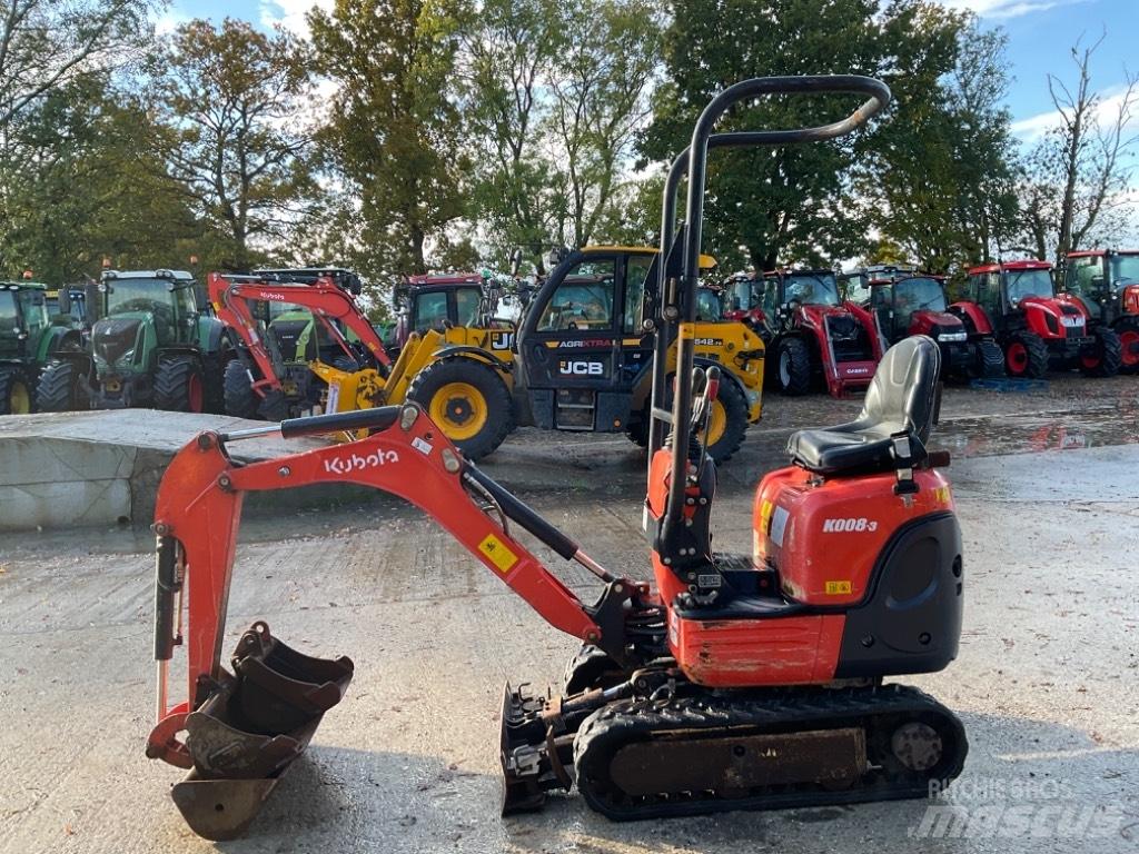 Kubota K 008-3 Mini rýpadla < 7t