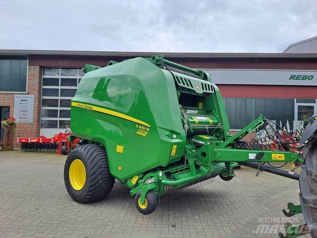 John Deere V461R Lis na válcové balíky