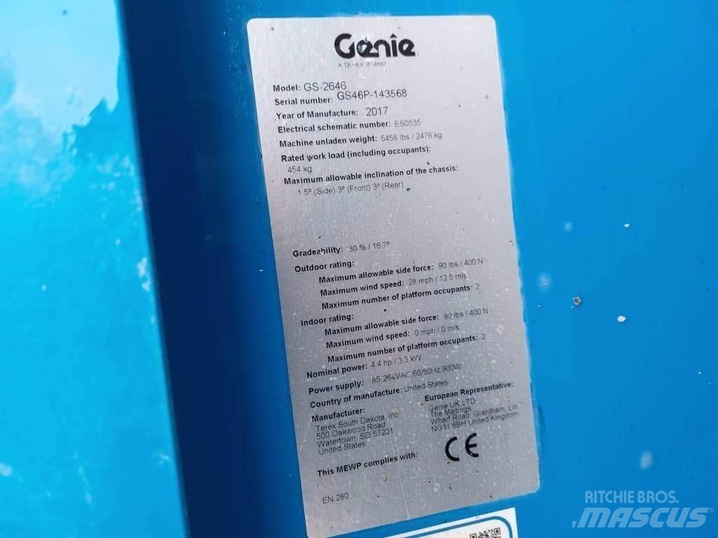 Genie GS 2646 Nůžková zvedací plošina