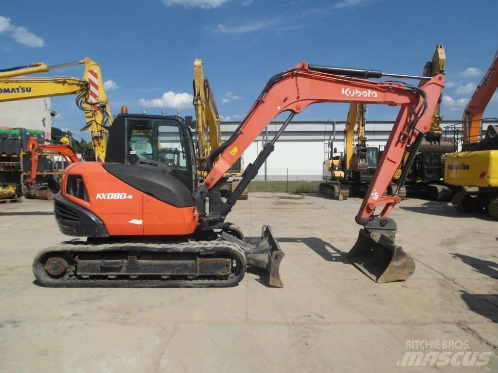 Kubota KX 080-4 Midi rýpadla 7t - 12t