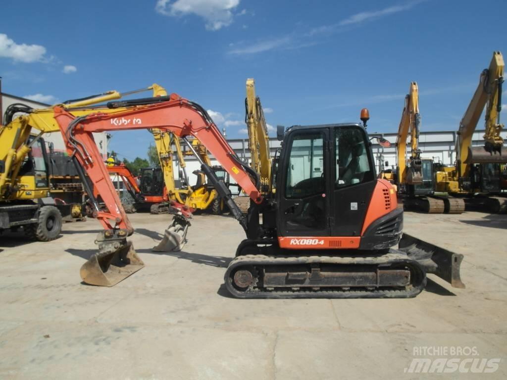 Kubota KX 080-4 Midi rýpadla 7t - 12t