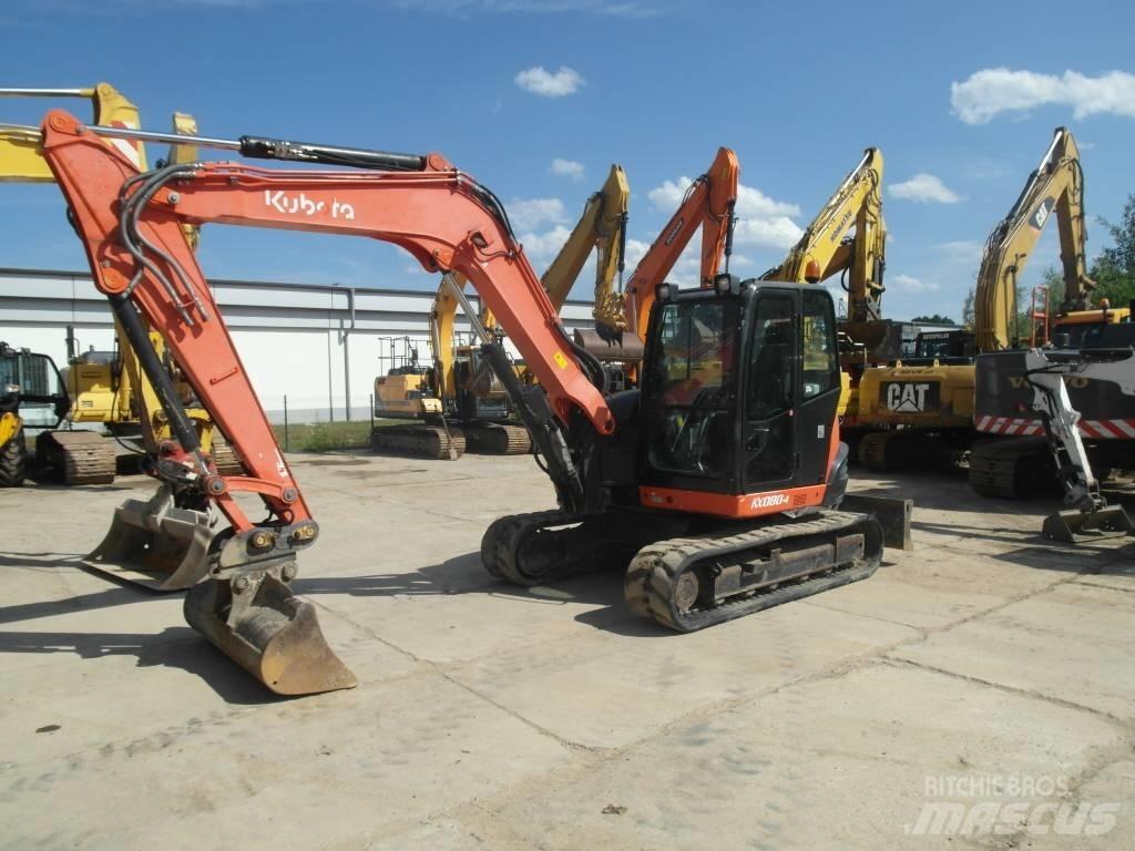 Kubota KX 080-4 Midi rýpadla 7t - 12t