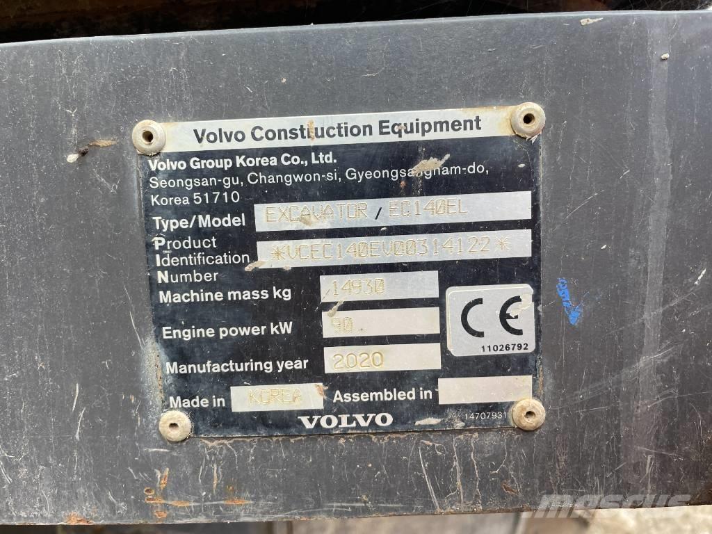 Volvo EC 140 EL Pásová rýpadla