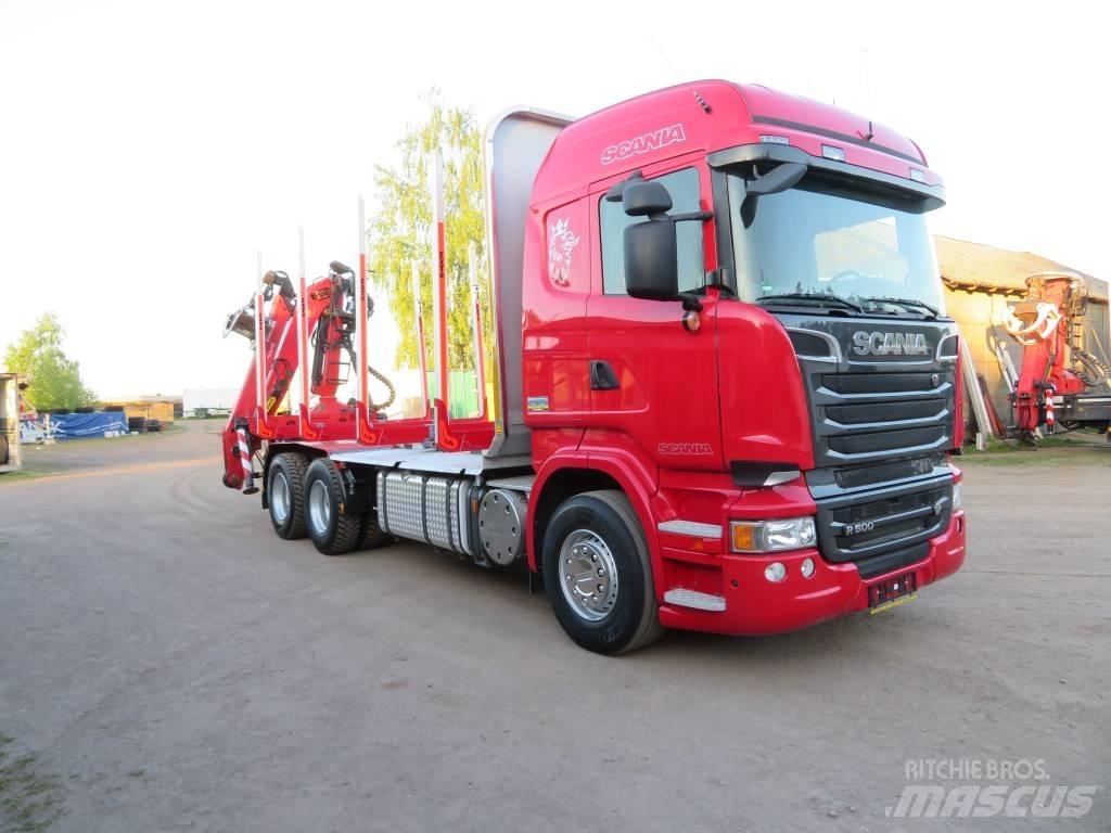 Scania R 500 Vozy na přepravu kmenů