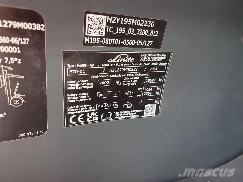 Linde E 70/1279 Akumulátorové vozíky
