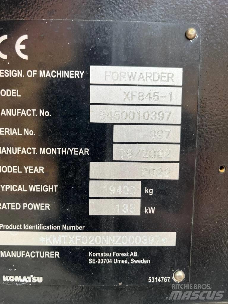 Komatsu 845-1 Vyvážecí traktory