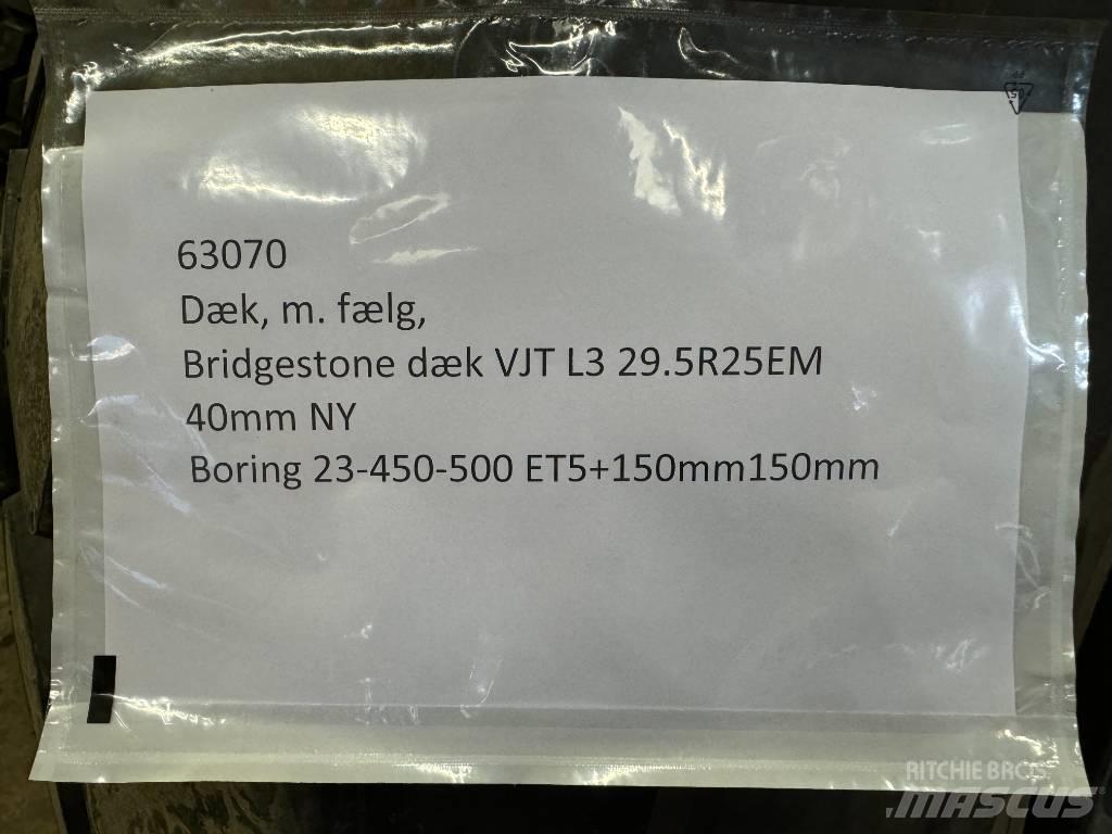 Bridgestone 29.5R25 Pneumatiky, kola a ráfky