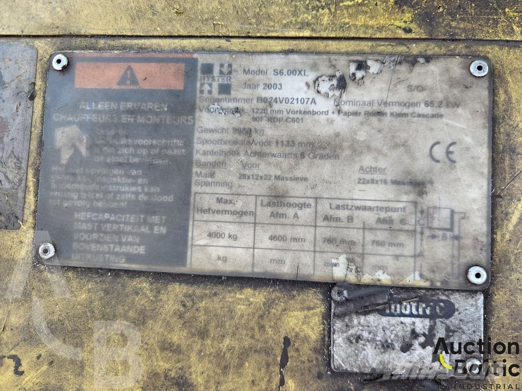 Hyster S6.00XL Další
