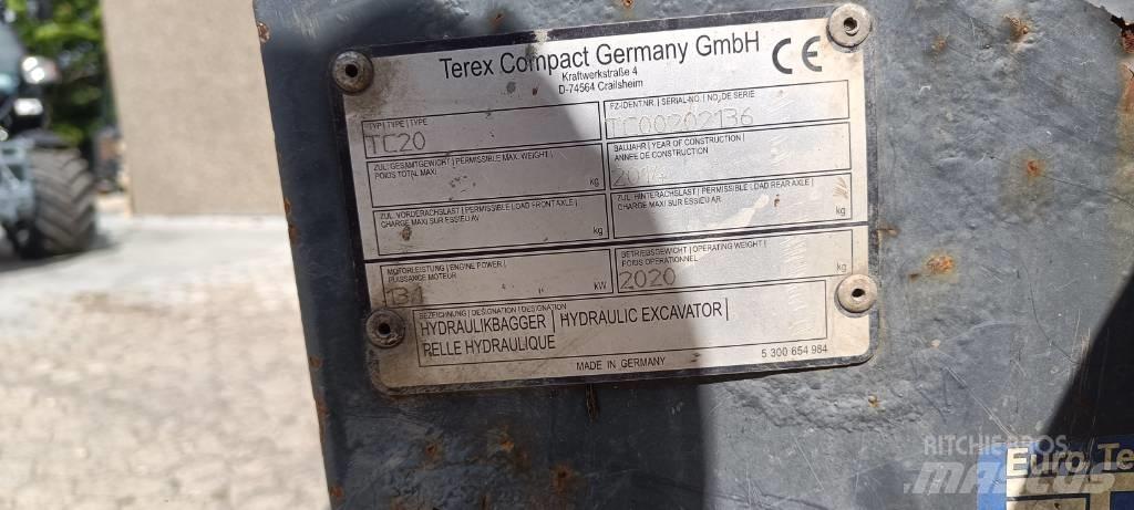 Terex TC 20 Mini rýpadla < 7t