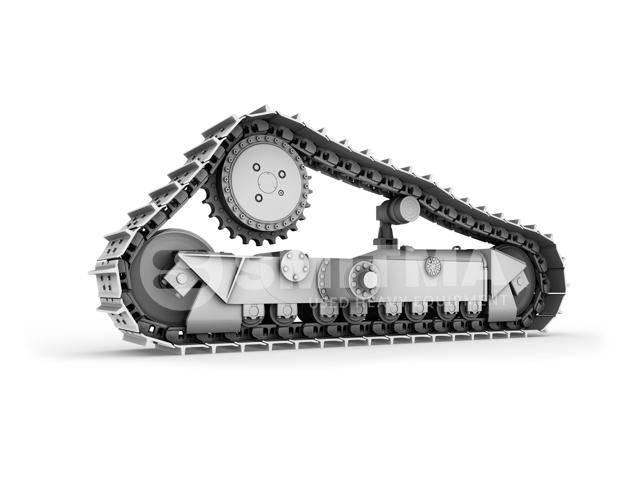 CAT D7H Pásy, řetězy a podvozek