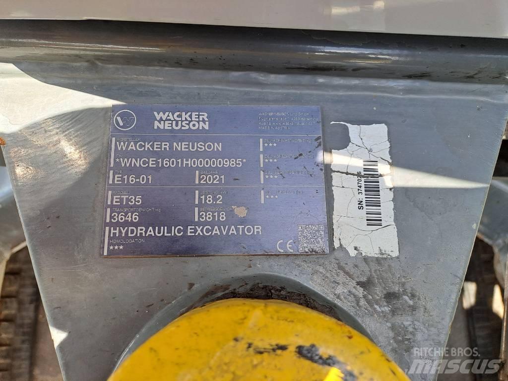 Wacker Neuson ET35 Pásová rýpadla