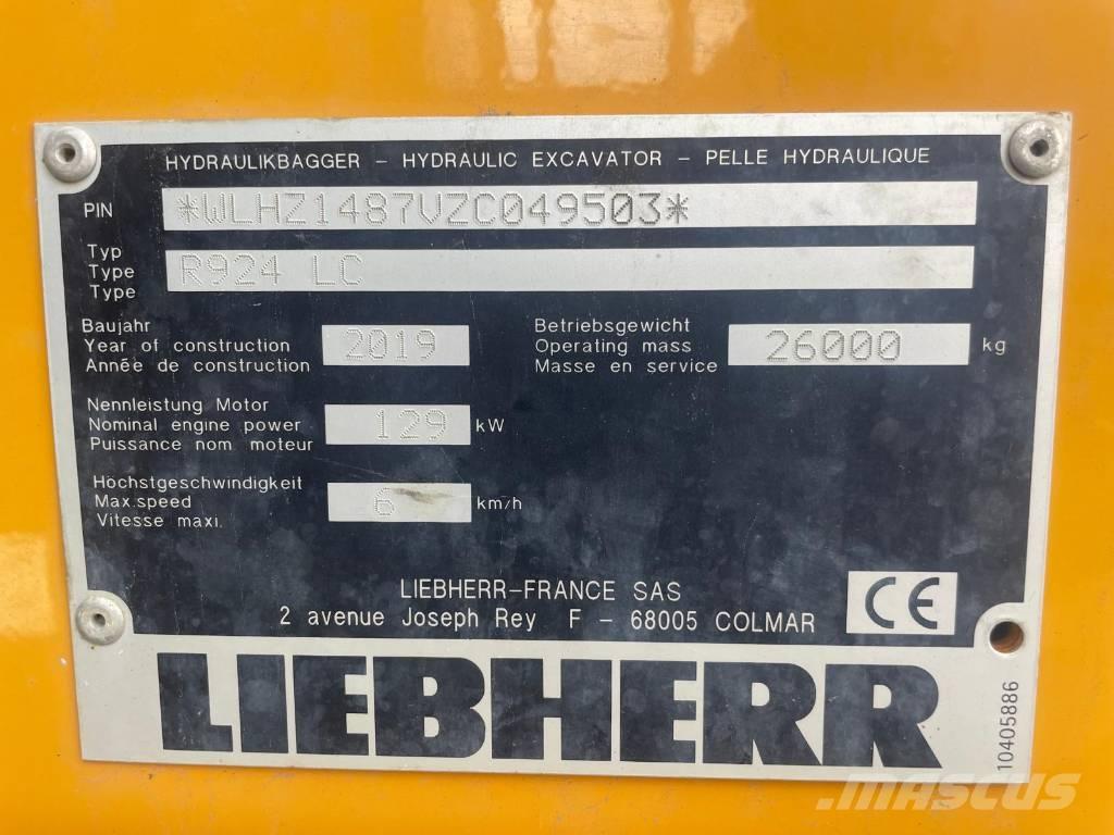 Liebherr R924 G8 Pásová rýpadla
