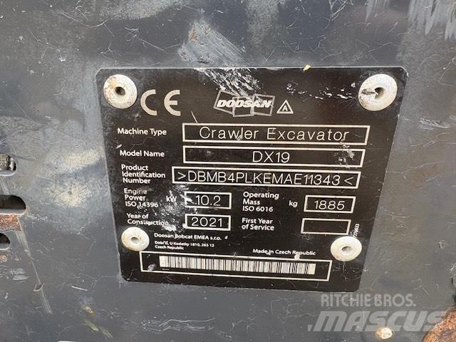 Doosan DX 19Z Mini rýpadla < 7t