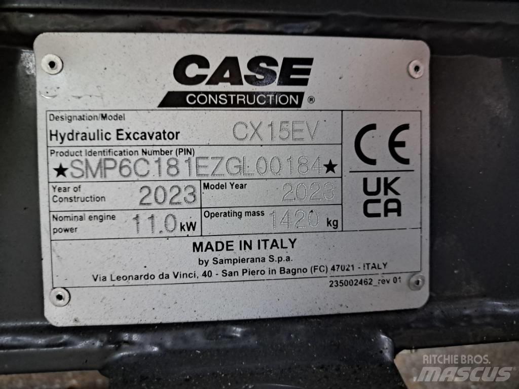 CASE CX15EV Mini rýpadla < 7t