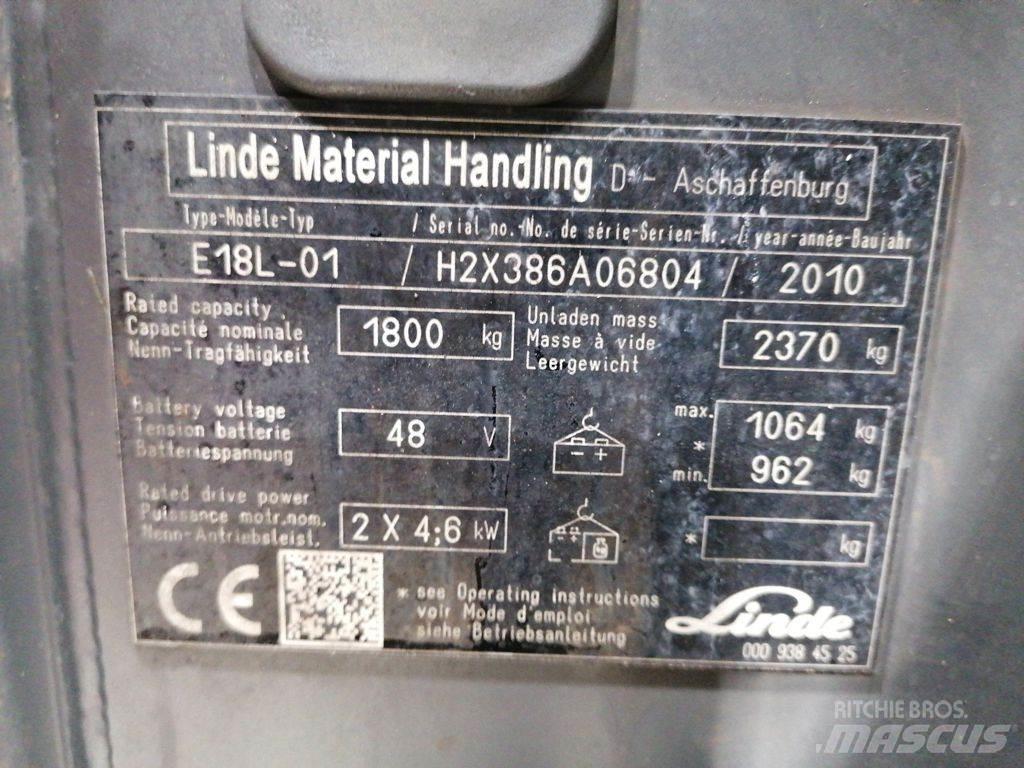 Linde E18L-01 Akumulátorové vozíky