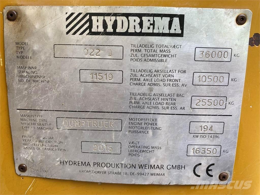 Hydrema 922D Vyklápěcí dempry