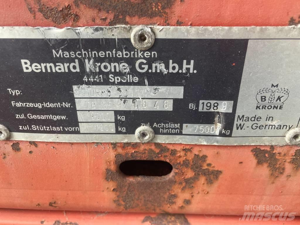 Krone Turbo 3500 Samosběrné vozy