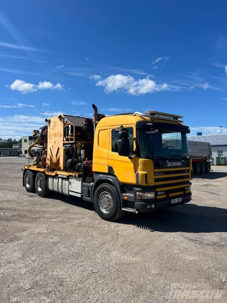 Scania 124 G 420 Pilířové jeřáby