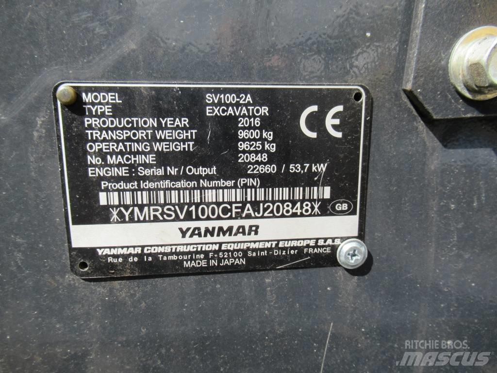 Yanmar SV 100-2A Midi rýpadla 7t - 12t