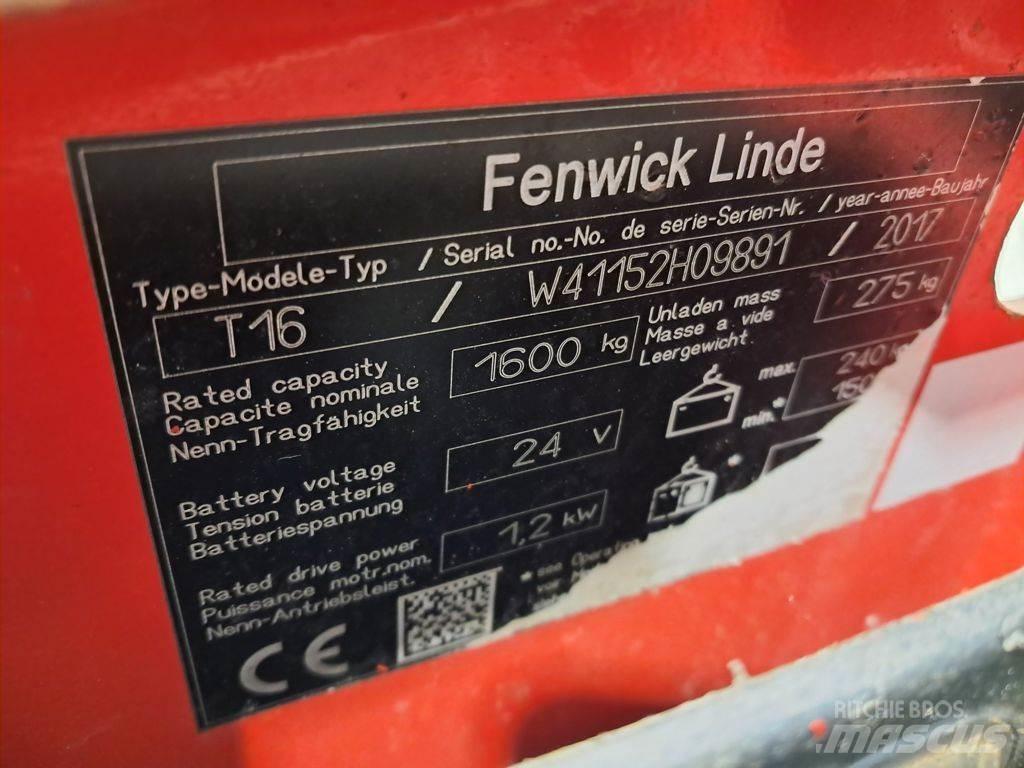 Linde T16 Nízkozdvižný vozík