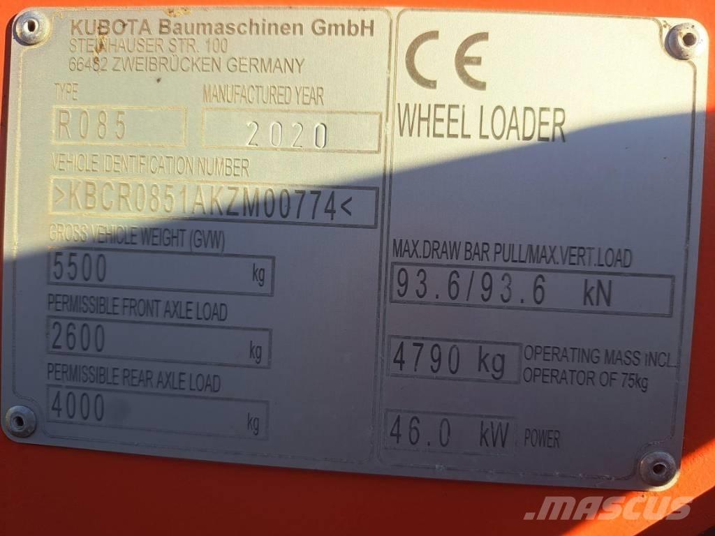 Kubota R 085 Kolové nakladače