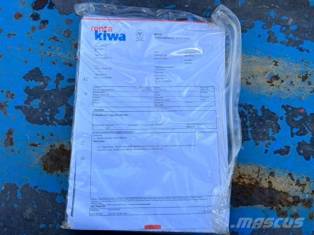 Genie GS 1930 Nůžková zvedací plošina