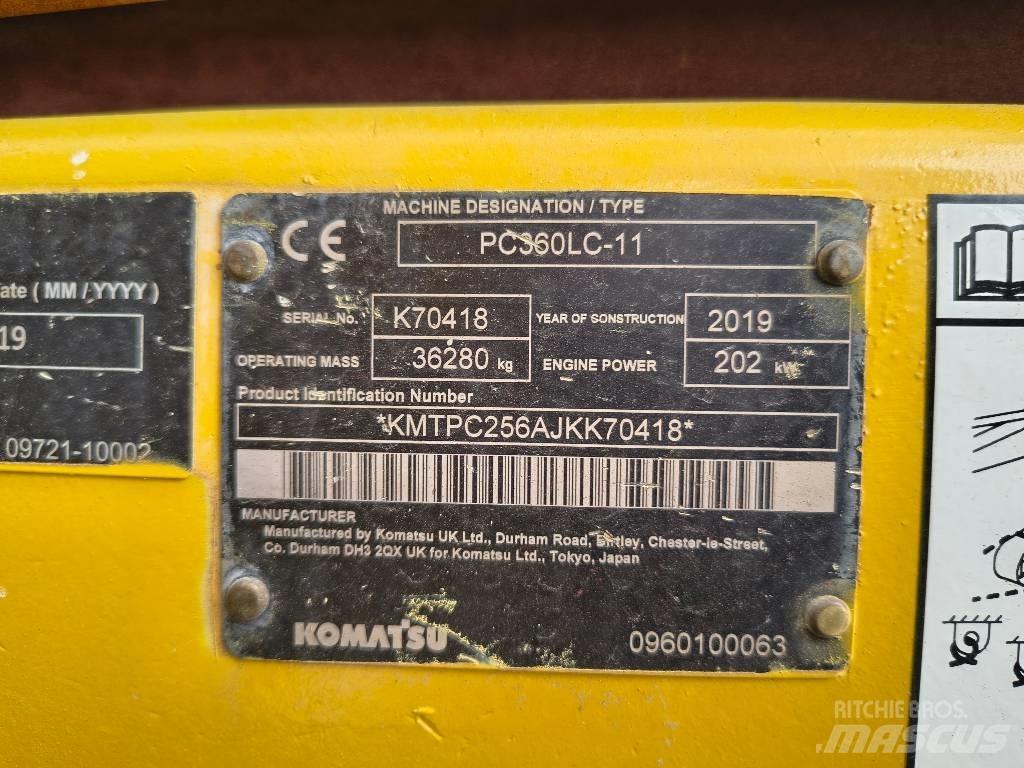 Komatsu PC 360 LC- 11 Pásová rýpadla