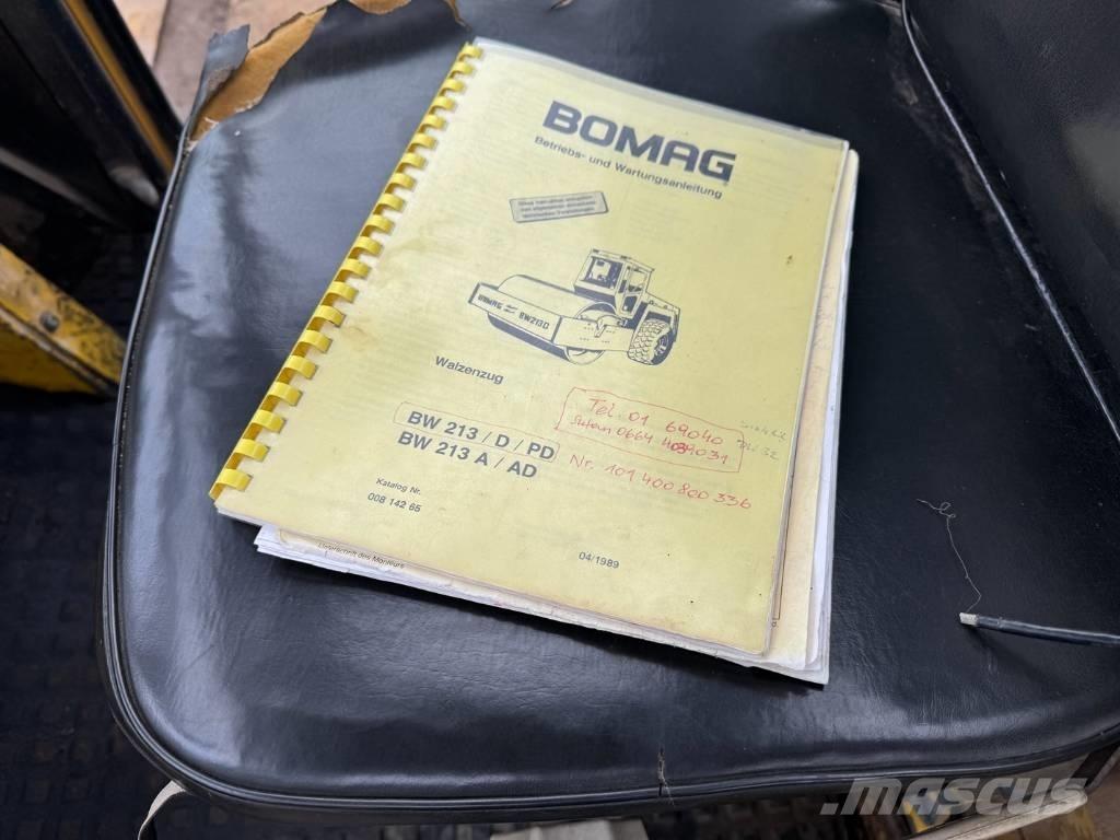 Bomag BW 213 D Tahačové válce