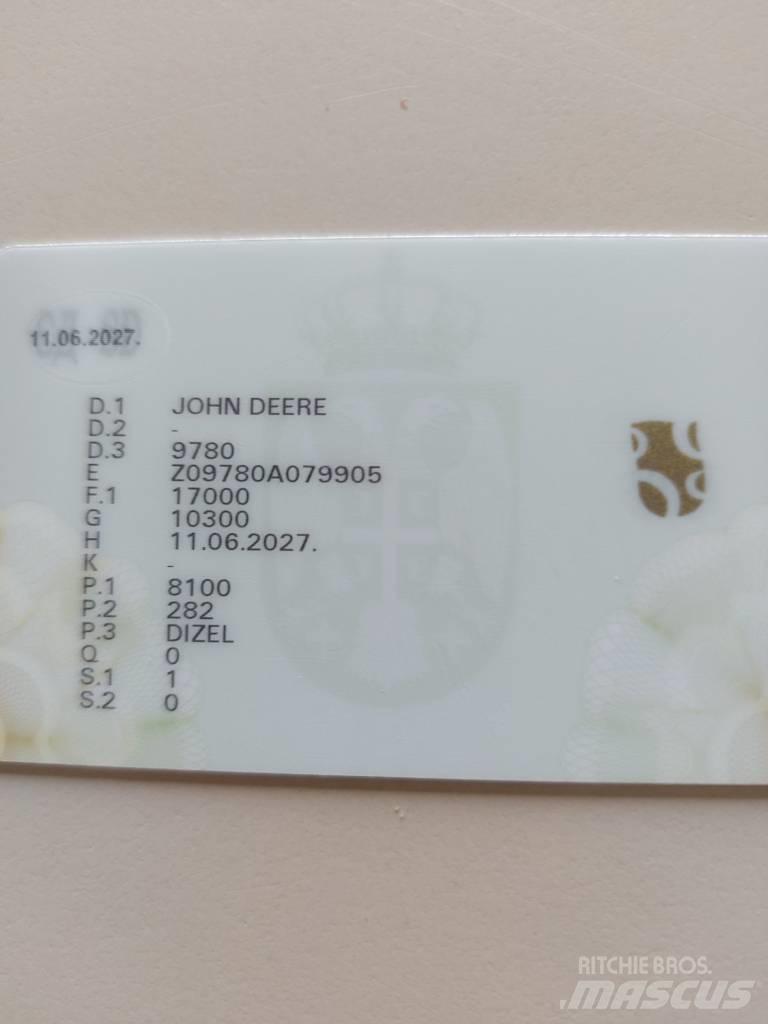 John Deere 9780 CTS Sklízecí mlátičky