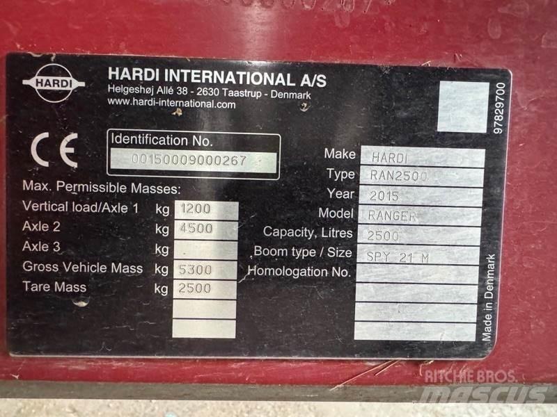 Hardi Ranger 2500 Tažené postřikovače
