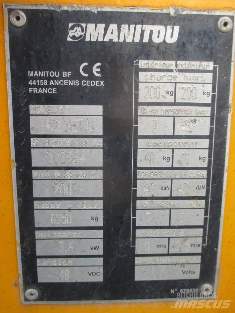 Manitou 170 AETJL Kloubové plošiny