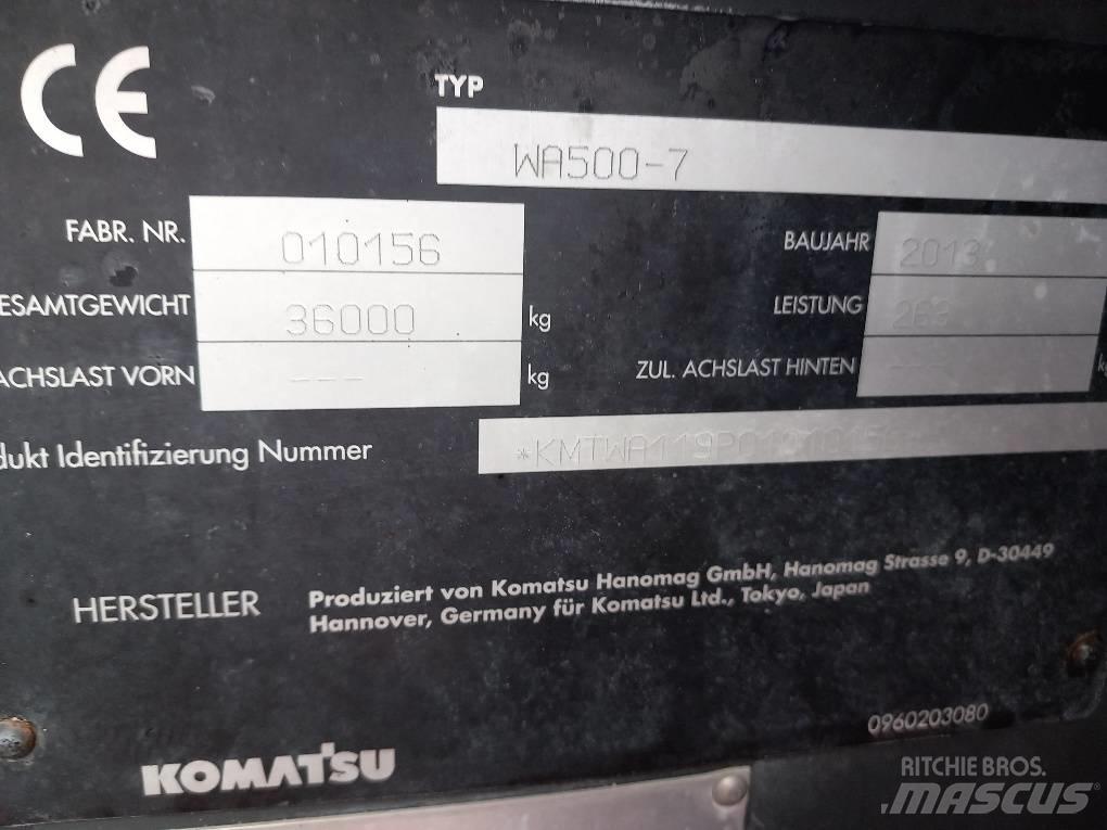 Komatsu WA500-7 Kolové nakladače