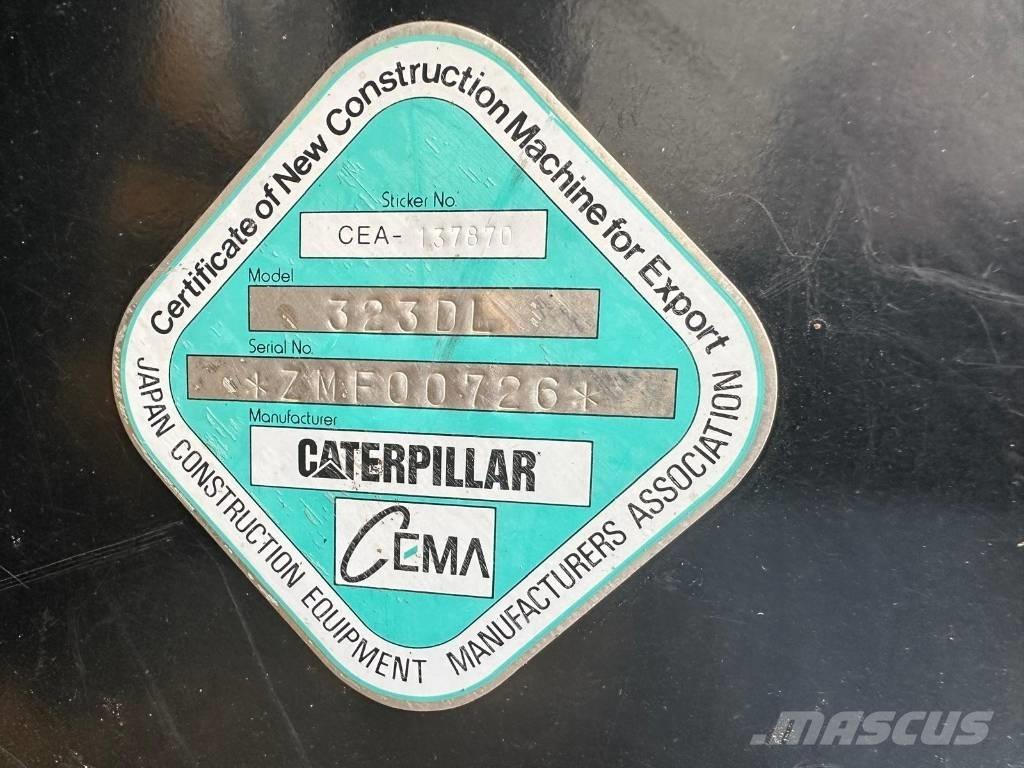 CAT 323 D LN Pásová rýpadla
