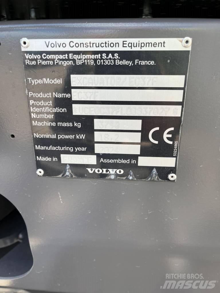 Volvo EC37F Mini rýpadla < 7t