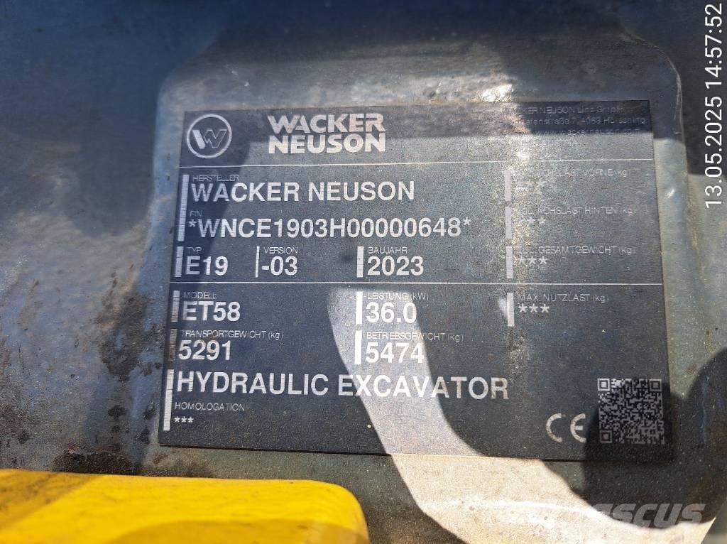 Wacker Neuson ET58 Pásová rýpadla