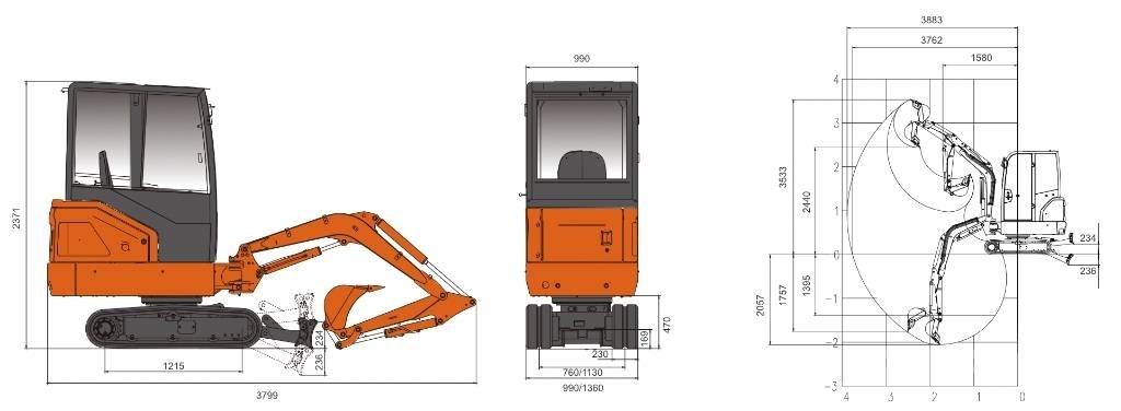 Lonking CDM6020 6020 Pásová rýpadla