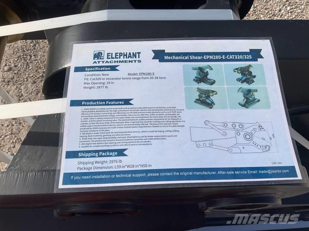  Elephant EPM280 Frézy, nůžky