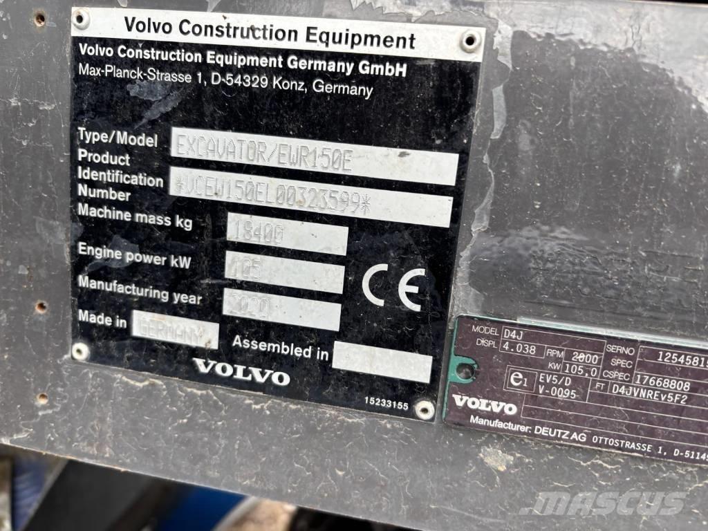 Volvo EWR 150 E Kolová rýpadla