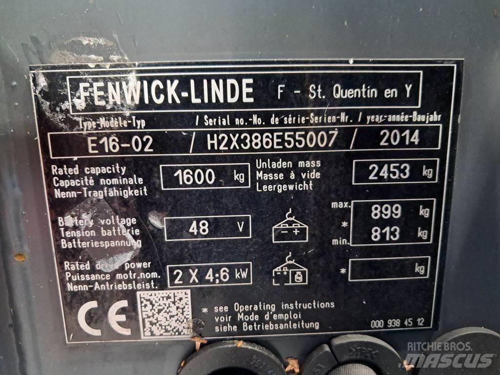 Linde E16-02 Akumulátorové vozíky