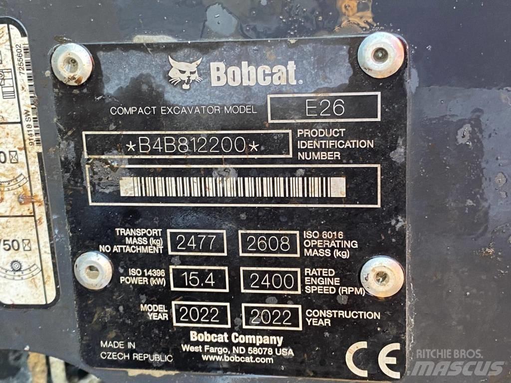 Bobcat E 26 Mini rýpadla < 7t